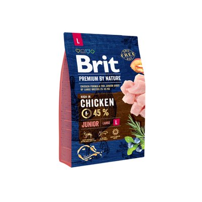 Brit Premium Dog Junior L 3 kg 1111150961 фото