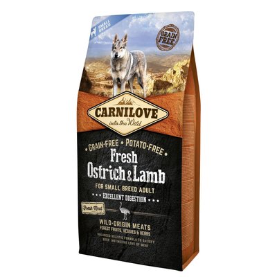 Carnilove Fresh Ostrich and Lamb for Small Breed Dogs 6 kg (д/собак малих порід страус і ягня) 1111153664 фото