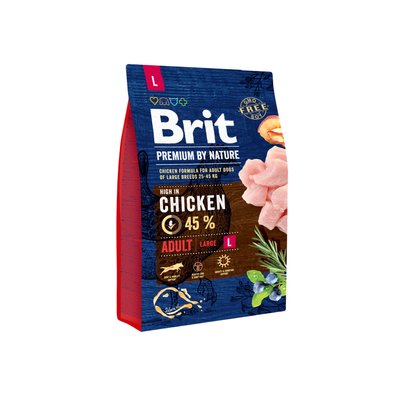 Brit Premium Dog Adult L 3 kg 1111150963 фото