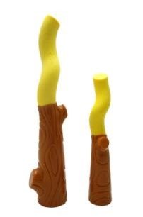 AGrizZzly 0488 Іграшка Гілка двокольорова S, жовта/коричнева, (22,8х5,5х4,2 см) 176538 фото