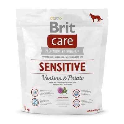 Brit Care Sensitive Venison and Potato 1 kg (д/дор. соб. всіх порід з олениною) 1111142642 фото