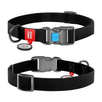 Нашийник WAUDOG Waterproof з QR паспортом, водостійкий, пластиковая пряжка-фастекс clr27451 фото