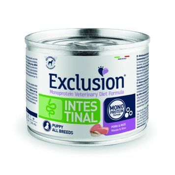 Консерва Exclusion Intestinal зі свининою для цуценят всіх порід з порушенням травлення 200 г 8011259001979 фото