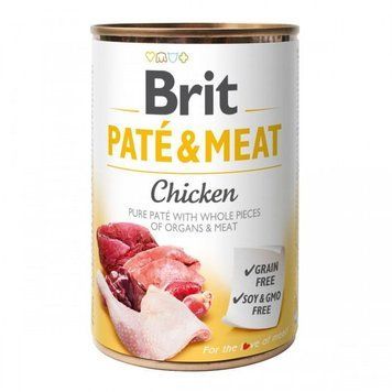 Brit Pat&eacute; and Meat Dog k 400 g з куркою szr100859/100073/0281 фото