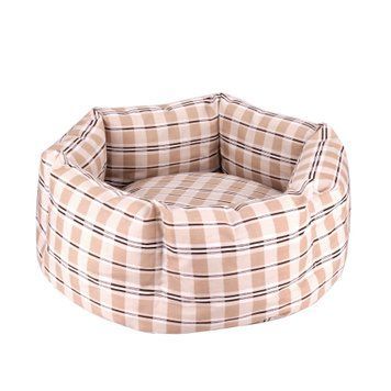 Лежак для Тварин BronzeDog Comfort Круглий Бежевий S brks1212114 фото