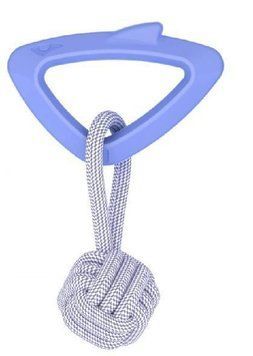 AGrizZzly Baby 0419 Іграшка Акула з канатом, м'ятна, (15,8х10,2х2,8 см) tplx176532 фото