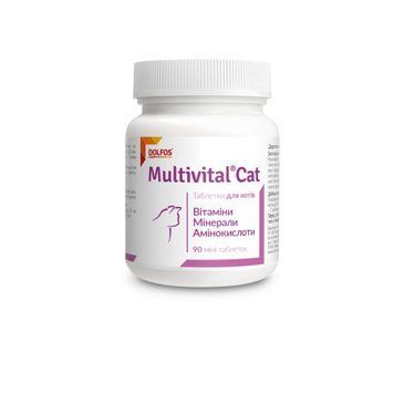 Dolfos Multivital Cat (90 таб) - вітамінно-мінеральна добавка для котів 5902232641851 фото