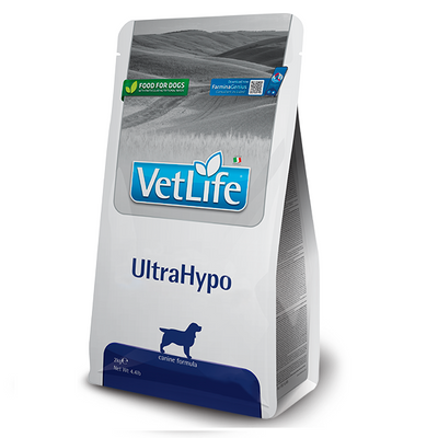 Фарміна дог сух Vet Life ULTRAHYPO дієт. харчування, для зменшення непереносимості інгредієнтів та поживних речовин, 2 кг 25296 179447 фото