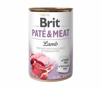 Brit Pat&eacute; and Meat Dog k 400 g з ягнятком szr100861/100077/0441 фото
