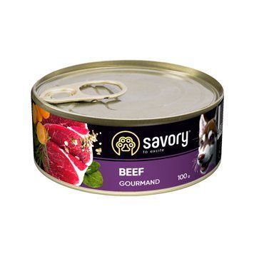 Savory Dog Gourmand яловичина k 100g szr30419 фото