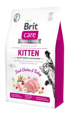 Brit Care Cat GF Kitten HGrowth and Development, 2кг (здоровий ріст та розвиток) 1111162349 фото