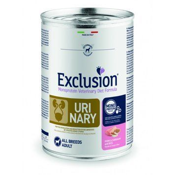 Консерва Exclusion Urinary зі свининою для собак для підтримки сечовидільної системи 400 г 8011259002501 фото