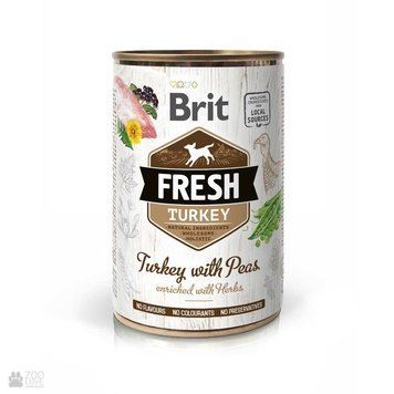 Brit Fresh Turkey/Peas k 400g індичка, горошок д/собак szr100157/3879 фото