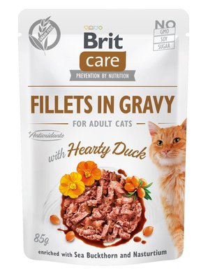 Brit Care Cat pouch 85g філе в соусі з качкою 1111162662 фото