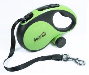 AnimAll рулетка-повідець з диспенсером L до 50 кг/5 метрів зелена, MS7016-B tplx171738 фото