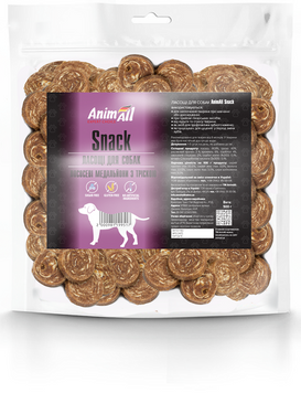 AnimAll Snack лососеві медальони з тріскою для собак 500 г, 99517 tplx151740 фото