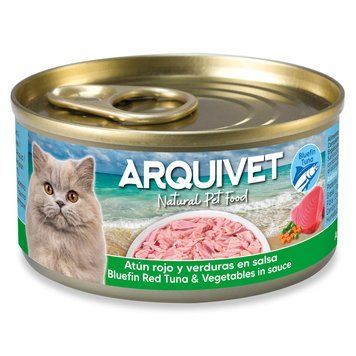 Консерва Aquivet Блакитний тунець і овочі в соусі 80 г arqvt_43906 фото