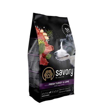Savory Large Breeds rich in Fresh Turkey and Lamb 3 kg szr30235 фото