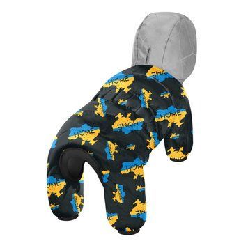 Комбінезон для собак WAUDOG Clothes малюнок "Дім", M35, В 59-62 см, С 37-40 см clr5436-0230 фото