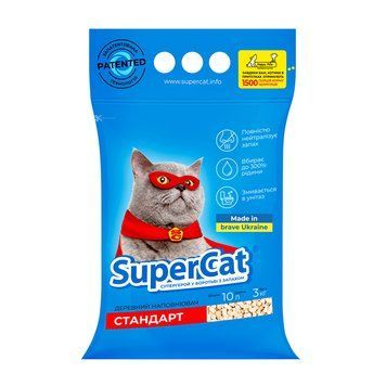 Наповнювач SuperCat СТАНДАРТ, деревний, 3 кг clr3550 фото