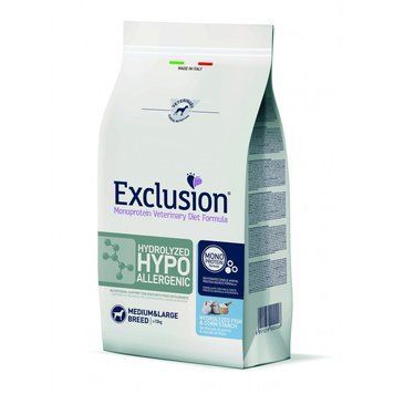 Exclusion Hydrolyzed Hypoallergenic Medium&Large Breed із гідролізованою рибою для середніх та великих порід собак із харчовою алергією 12 кг 8011259003973 фото