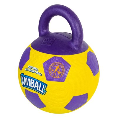 Іграшка для собак М'яч футбольний з ручкою GiGwi Jumball, гума, 26 см 75366 фото