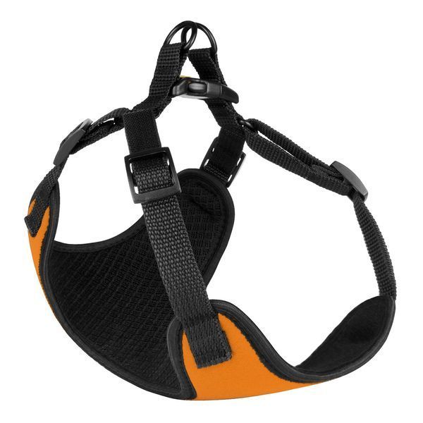 Шлея для Собак Дрібних Порід BronzeDog Sport Неопрен 3D Сітка Помаранчева XS brks7304Б/Т фото
