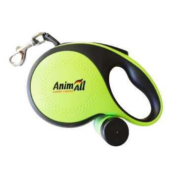 AnimAll рулетка-повідець з диспенсером S до 15 кг/3 метрів зелена, MS7016-B tplx171732 фото
