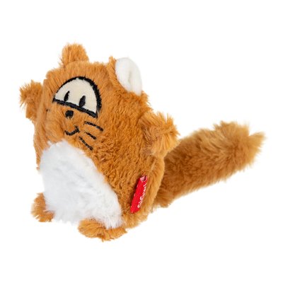Іграшка для собак Лисиця з великою пищалкою GiGwi Plush, плюш, штучне хутро, 18 см 75220 фото