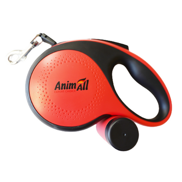 AnimAll рулетка-повідець з диспенсером S до 15 кг/3 метрів червона, MS7016-B tplx171731 фото