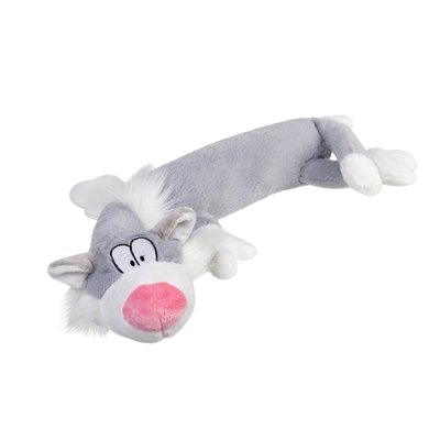 Іграшка для собак Кіт з пищалкою / тканина GiGwi Plush, плюш, штучне хутро, 63 см 75227 фото