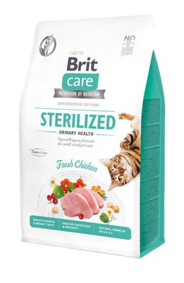 Brit Care Cat GF Sterilized Urinary Health, 0,4 кг (урінарі д/стерилізованих) 1111162356 фото