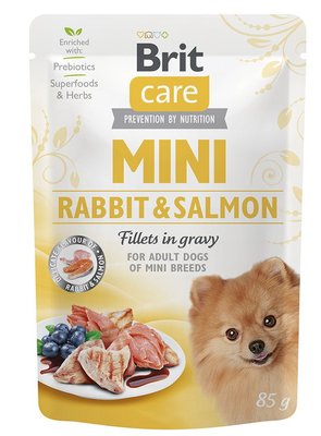 Brit Care Mini pouch 85g філе в соусі кролик та лосось 1111162668 фото