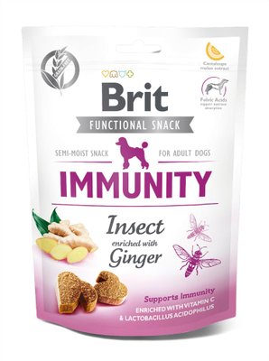 Функціональні ласощі Brit Care Immunity комахи з імбиром д/собак, 150 г 1111158246 фото