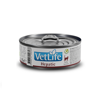 Фарміна кет волог Vet Life HEPATIC дієт. харчування, при хронічній печінковій недостатності, 85 г 06466 tplx179456 фото