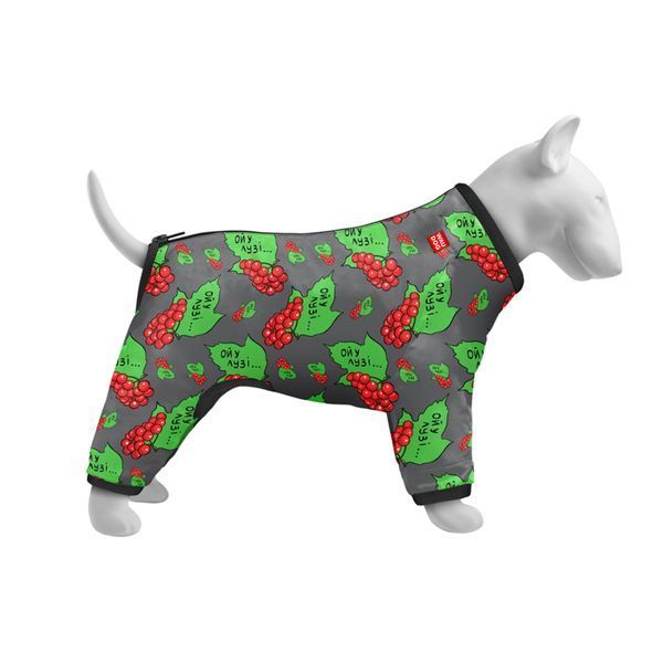 Вітровка для собак WAUDOG Clothes, малюнок "Калина", XS22, В 30-34 см, С 19-21 см clr5322-0228 фото