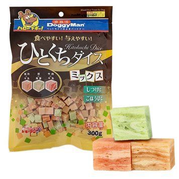 DoggyMan Mixed Dice Treats ДОГГІМЕН КУБІКИ МІКС курка, яловичина, тріска ласощі для собак spc6941333414400 фото