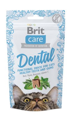 Функціональні ласощі Brit Care Dental з індичкою д/котів, 50г 1111158248 фото