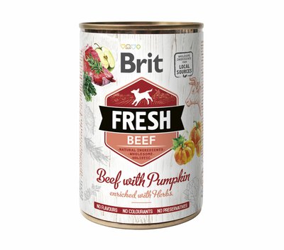 Brit Fresh Beef/Pumpkin k 400g яловичина, гарбуз д/собак 1111153752 фото