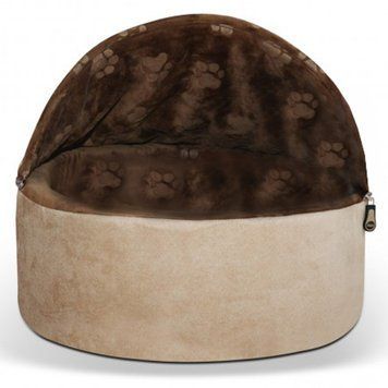 K&H Kitty Hooded самозігріваючий будиночок-лежак для котів spc655199029950 фото