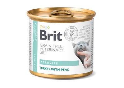 Консерва Brit GF Veterinary Diet Cat Struvite 200 g 1111166664 фото