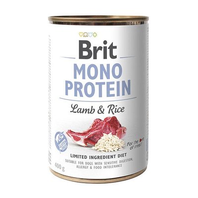 Brit Mono Protein Dog k 400 g з ягнятком та темним рисом 1111151064 фото