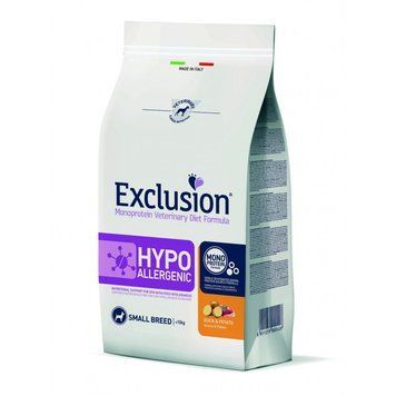 Exclusion Hypoallergenic Small Breed з качкою для собак малих порід з харчовою алергією 2 кг 8011259000224 фото