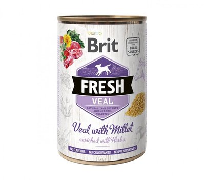 Brit Fresh Veal/Millet k 400g телятина, пшоно д/собак 1111153755 фото