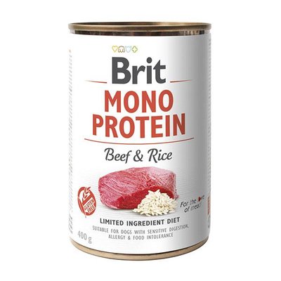 Brit Mono Protein Dog k 400 g з яловичиною та темним рисом 1111151065 фото