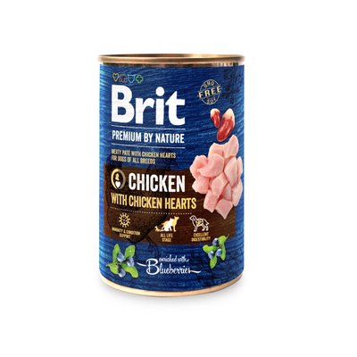 Brit Premium by Nature k 400 г курка з курячим серцем 1111159939 фото