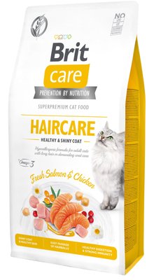 Brit Care Cat GF Haircare Healthy and Shiny Coat, 7кг (здоров'я шкіри та вовни) 1111162369 фото