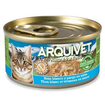Консерва Aquivet Тунець і луціан в соусі 80 г arqvt_43910 фото