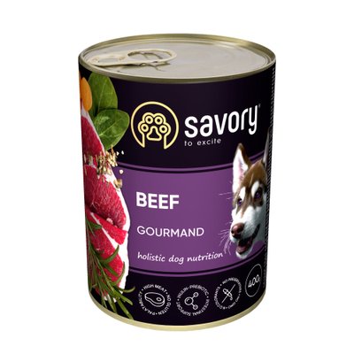 Savory Dog Gourmand яловичина k 400g 1111165049 фото