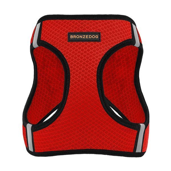 Шлея для собак Bronzedog Mesh Vest 3D сітка Червона 4XS brks83003/Т фото